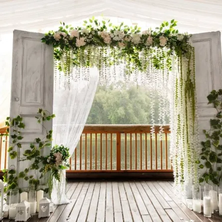 ديكور غير متكلّف للعرس 