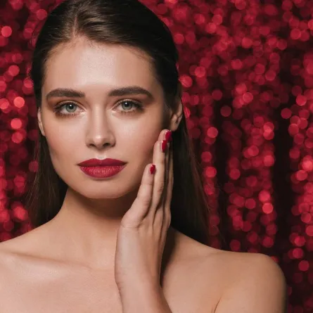 بشرة متوهجة للسجادة الحمراء