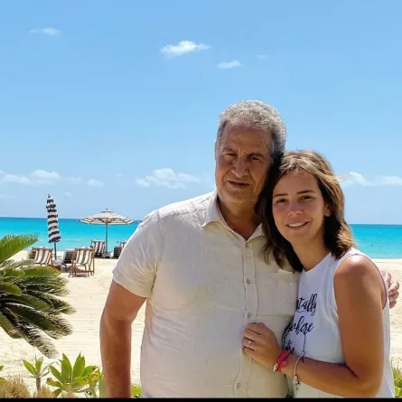 إيمان العاصي ووالدها الراحل - الصورة من حسابها على انستغرام