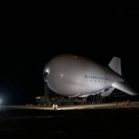 صورة المنطاد الصيني لحظة إطلاقه