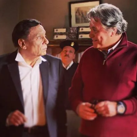 عادل إمام وحسين فهمي - صورة من حساب رامي إمام على إنستجرام