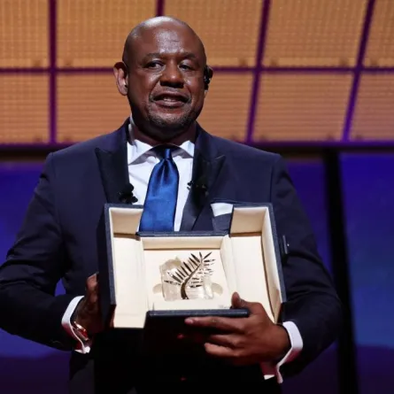 فورست ويتاكر يتلقى السعفة الذهبية- الصورة من موقع Reuters