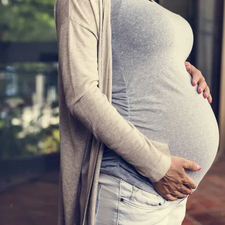 صورة لحامل في الثلث الأخير من الحمل 