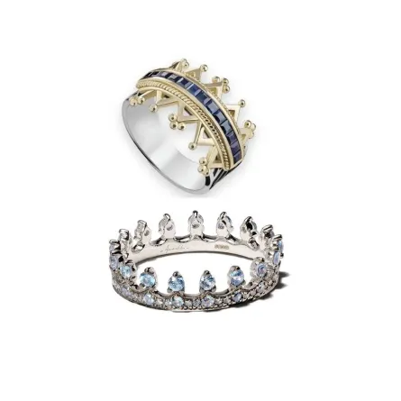 خواتم على شكل تاج لإطلالة فخمة في سهراتك