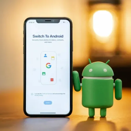 صورة لهاتف يعمل بنظام أندرويد