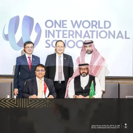 الهيئة الملكية لمدينة الرياض تعلن عن افتتاح المدرسة السنغافورية - الصورة من حساب الهيئة