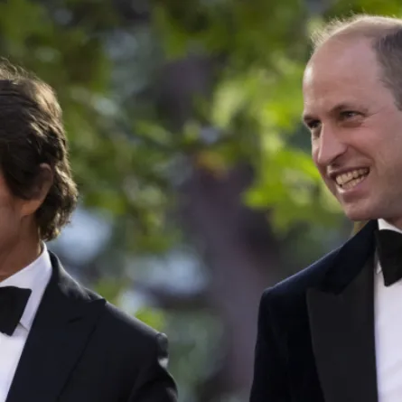 الأمير ويليام وتوم كروز - الصورة من حساب دوق ودوقة كامبيردج على إنستغرام