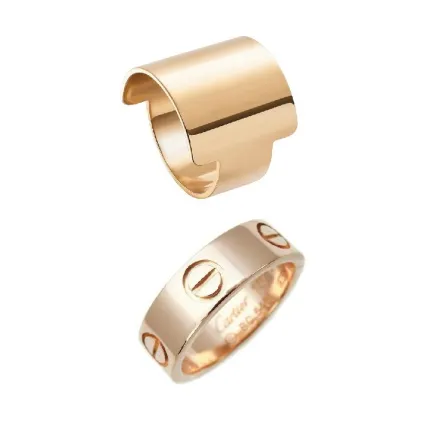 موديلات خواتم ذهب عريضة وجذابة