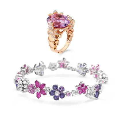 موديلات مجوهرات باللون البنفسجي 2022