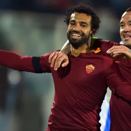 صورة محمد صلاح وقت لعبه لفريق روما