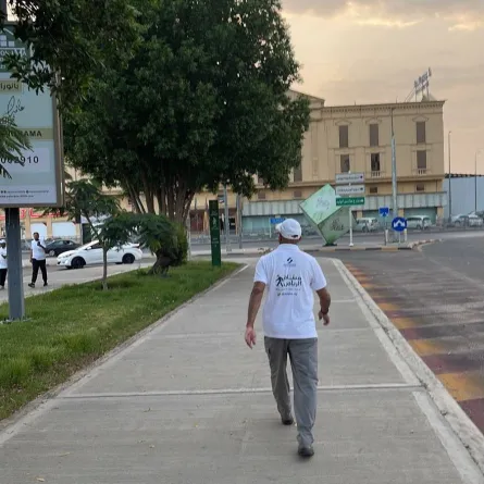 مشاة السعودية.. مبادرة تطوعية لتحسين الصحة ومحاربة السمنة - الصورة من حساب المشاة على تويتر