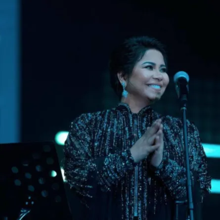 شيرين عبد الوهاب في حفل أبوظبي - الصورة من حسابها على انستغرام