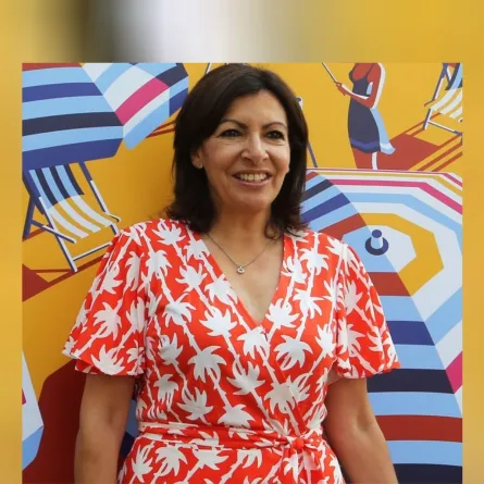 آن هدالغو المرشحة للرئاسة وام ارتور الصورة من موع المجلة الفرنسية فام اكتوالfemme actuelle