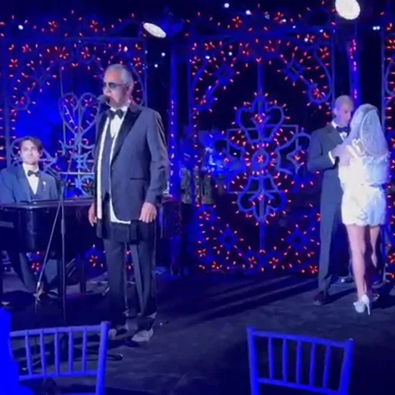 لقطة من رقصة كورتني كاردشيان في حفل زفافها- الصورة من ستوري كيم كاردشيان على إنستغرام