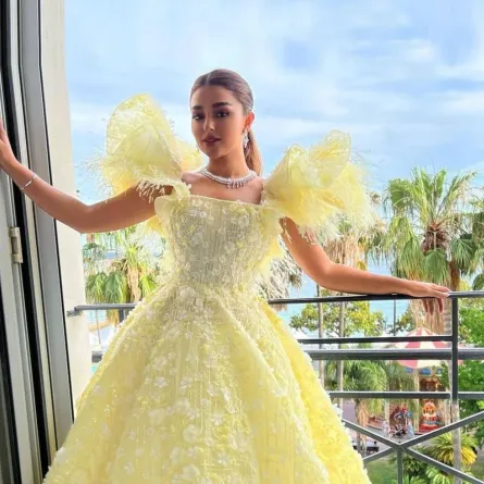 فستان خطوبة من وحي ألين سليمان