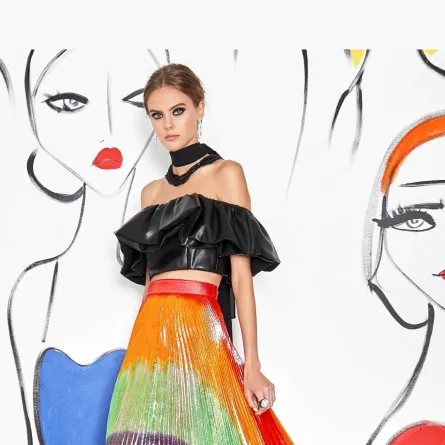 تنسيق التنانير الطويلة الملوّنة