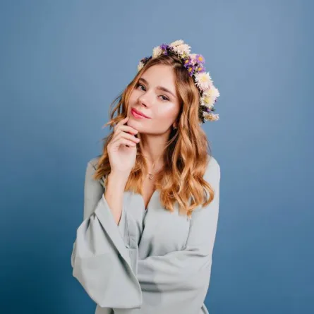 تسريحات شعر قصير ويفي للعروس 