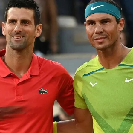 صورة بطلي كرة التنس نادال ونوفاك