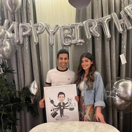 ليلى زاهر وهشام جمال - الصورة من حسابها على انستغرام