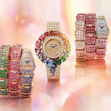 ساعات بأحجار ملوّنة Colorful Gems Watches
