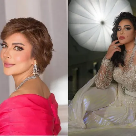 صورة مدمجة لأحلام وأصالة - مصدر الصور حسابات أصالة وأحلام على انستغرام