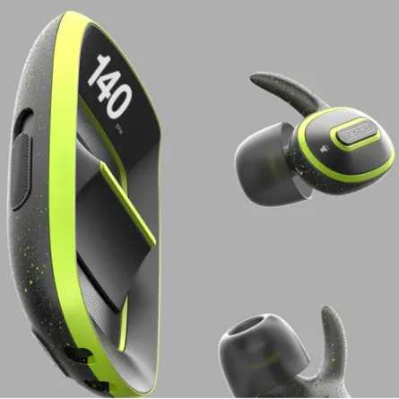 سماعات أذن تضبط الموسيقى على دقات قلبك أثناء التمرين - الصورة من YD