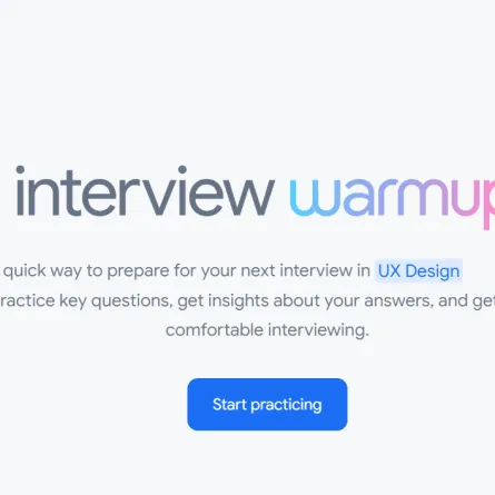 أداة جديدة من جوجل للتدريب على مقابلات العمل - الصورة من موقع جوجل