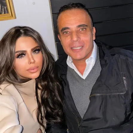 رحيل ذكري ومحمد الشقنقيري -الصورة من حسابها على الفيس بوك