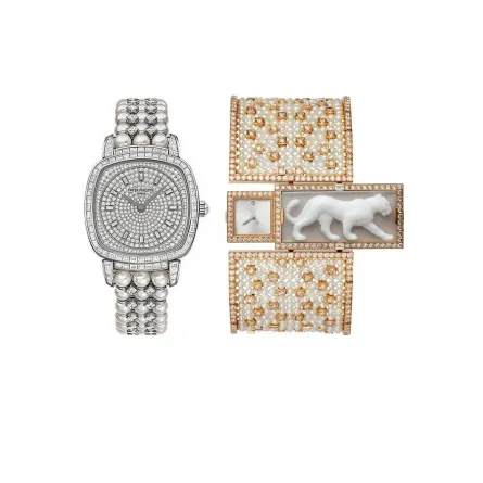 موديلات ساعات ذهب ولؤلؤ