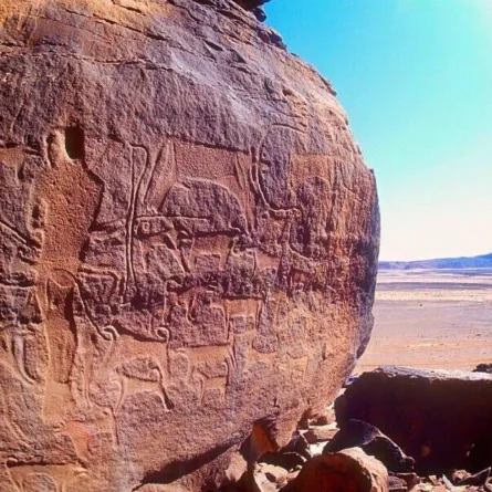 صورة تظهر صخور راط والمنجور -المصدر وزارة السياحة