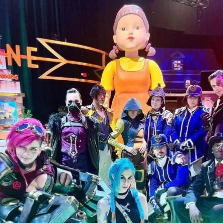 أبطال عمل Squid Game- الصورة من حساب المسلسل على إنستغرام