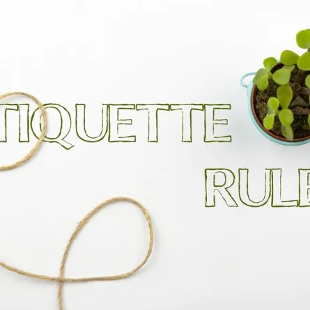 قواعد في الإتيكيت أثناء الحضور في مكان عامّ 