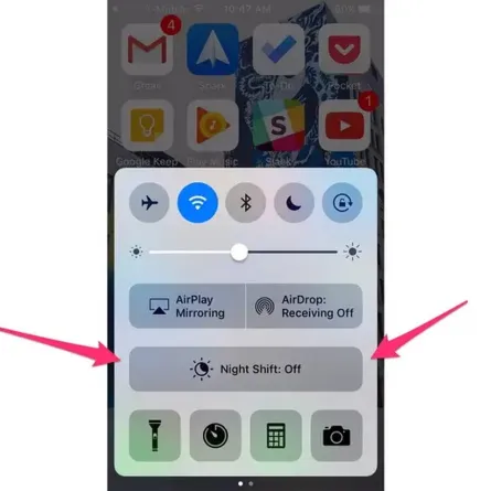 كيف تفعيل ميزة "night shift" على موبايلك الأيفون