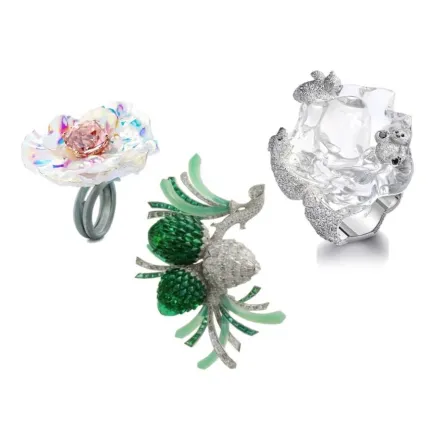 منحوتات ومجسمات من المجوهرات الفاخرة.. تصميمها متقن وكأنها حقيقية!