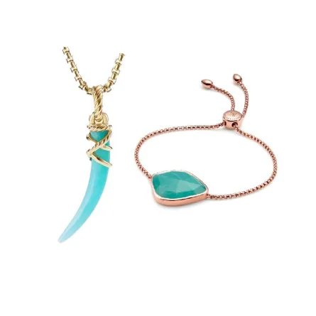 لمحبات ألوان الفيروز والتركواز.. موديلات مجوهرات بحجر الأمازونيت