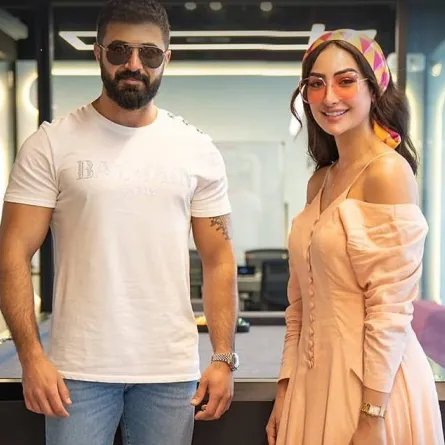 نور الغندور وسيف نبيل - صورة من صفحة  شركة "إيغل فيلمز" على " انستغرام"