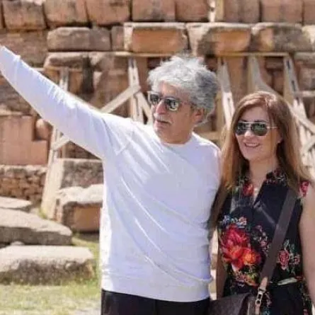 عباس النوري وزوجته عنود خالد- الصورة من حسابه على فيسبوك