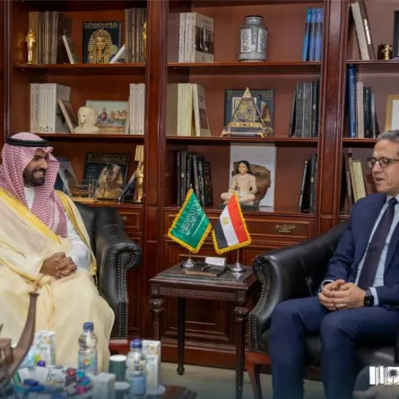 لقاء وزير الثقافة السعودي مع وزير السياحة المصري - الصورة من حساب وزارة الثقافة