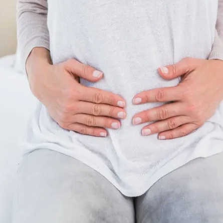 صورة لحامل تعاني من تقلصات الحمل