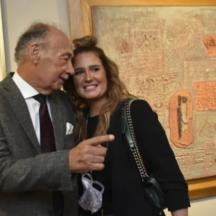 هنا شيحة ووالدها - صورة من صفحتها على " انستغرام"