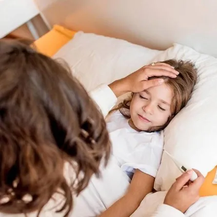 صورة لطفلة مريضة