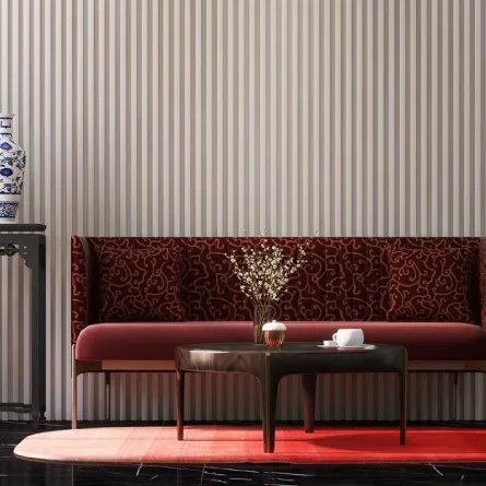 اللون الأحمر بارز في الطراز الصيني التقليدي