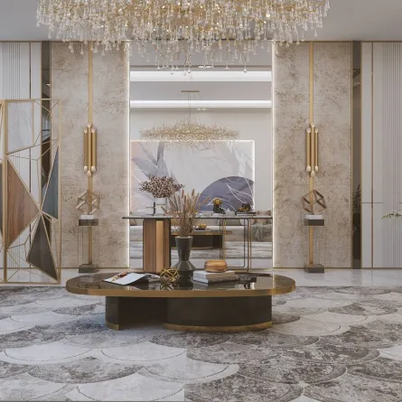 مواد شائعة الاستخدام في تجلي الجدران في المنزل المعاصر