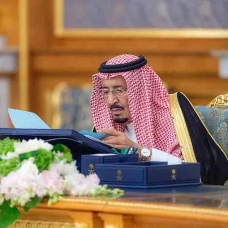 خادم الحرمين الشريفين يرأس جلسة مجلس الوزراء - الصورة من "واس"