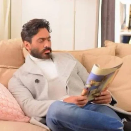 تامر حسني من كواليس فيلم " بحبك" - صورة من صفحته الرسمية على " انستغرام"