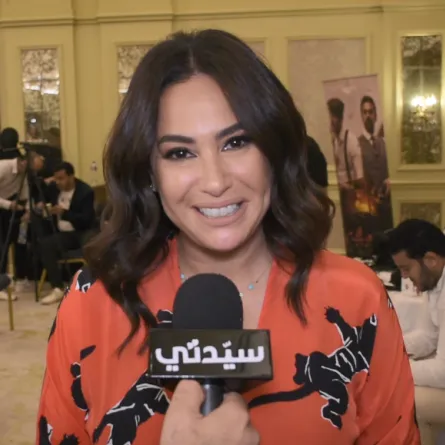 هند صبري خلال مقابلة سيدتي - تصوير محمد عربي - خاص سيدتي