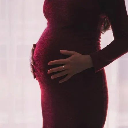 صورة لحامل في الشهر السادس