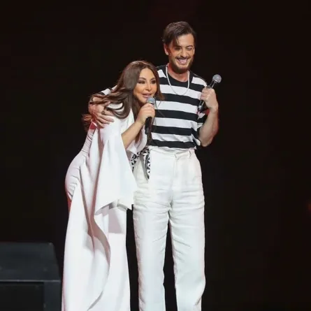 إليسا وسعد لمجرد من حفل جدة - الصورة من حساب موسم جدة على إنستغرام