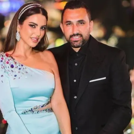 درة التونسية وزوجها هاني سعد- صورة من حسابها على إنستجرام