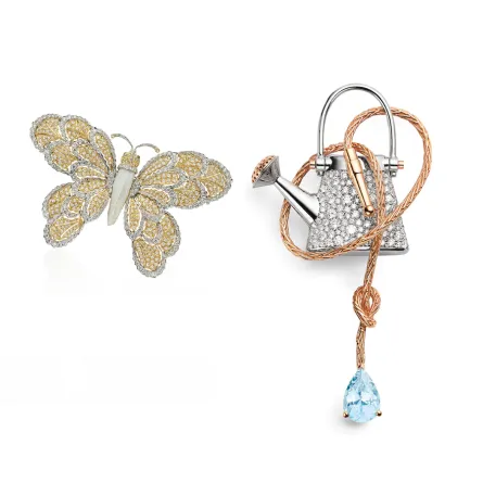 بروشات فخمة مرصوفة بالأحجار الكريمة لسهراتك في عيد الأضحى